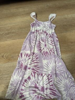 Target Lavender and White Tie-Dye Sundress for Girls